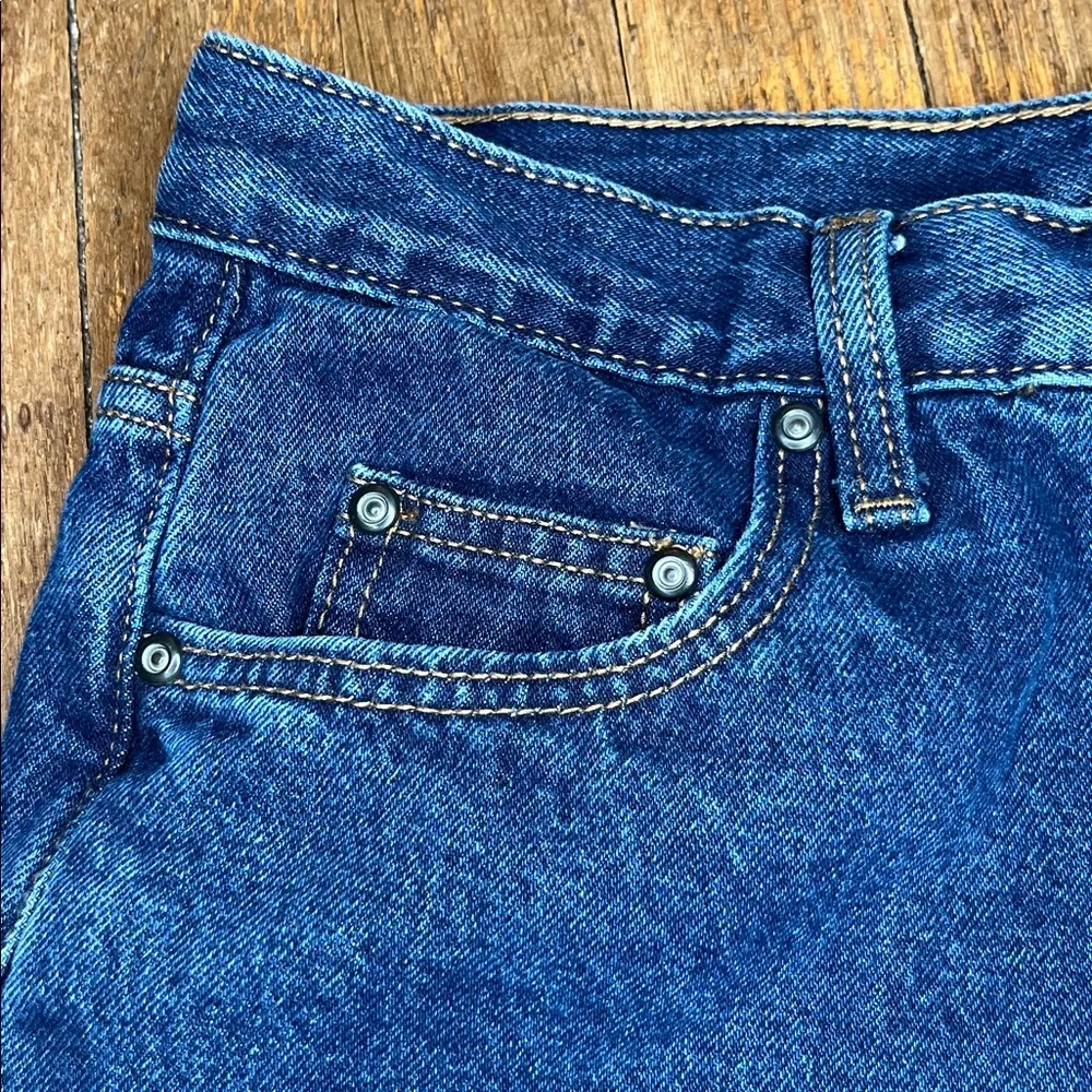 Red Head blue jeans fleece lined straight leg 34 x 30 cabincore rugged denim